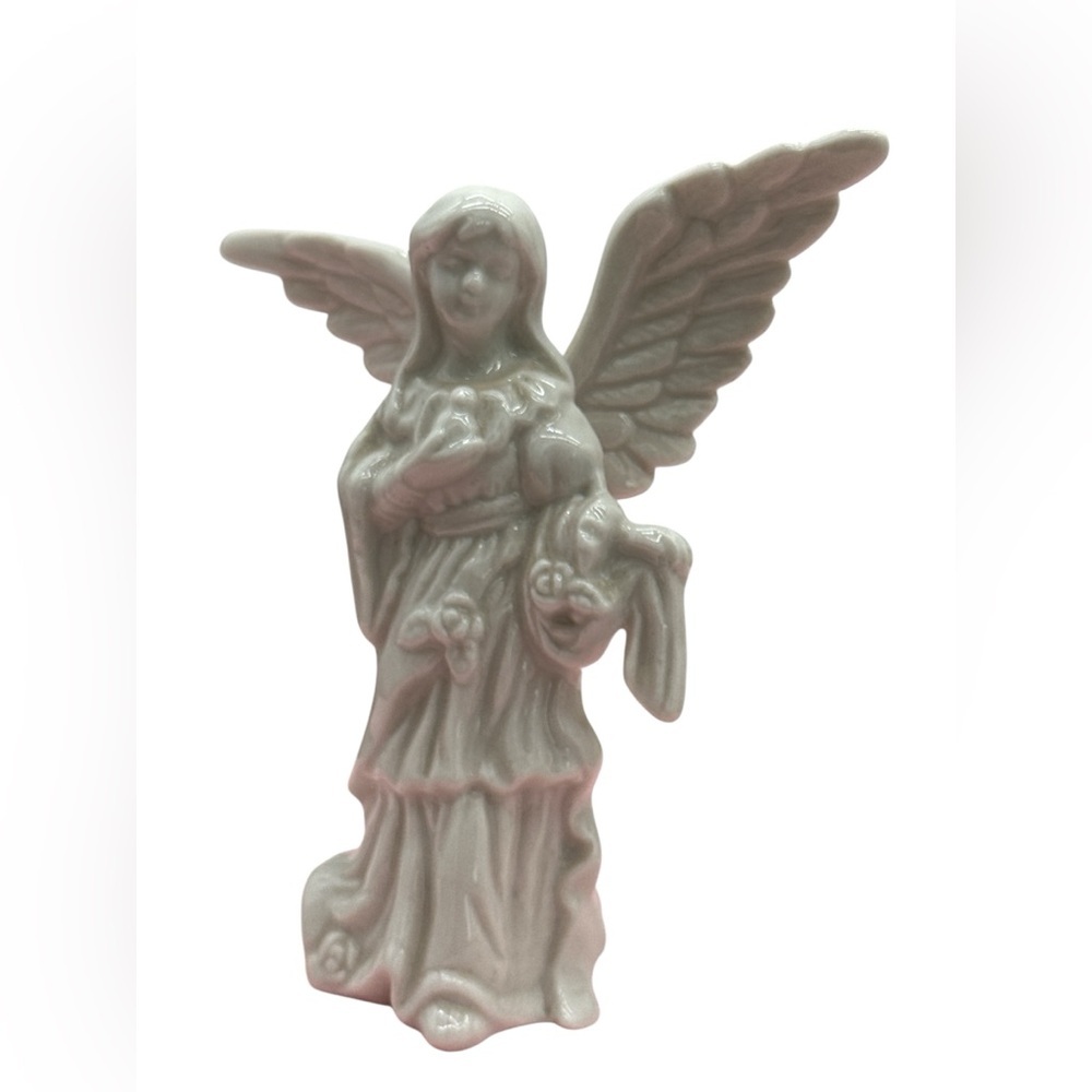 White Porcelain Angel Figurine‎